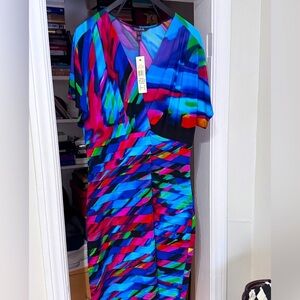 🌸 Vintage Stunning Long Tall Sally Eclipse Multicolour Spring Shutter Dress